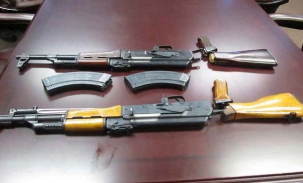 Seized AK-47s